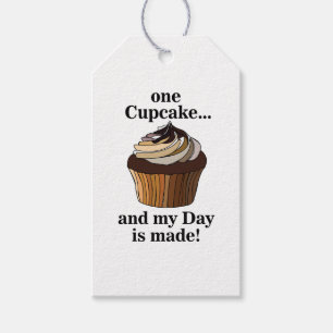 Cupcake en mijn dag is Cupcake Cadeaulabel