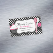 Cupcake en Spoons Bakery Shop Magnet Visitekaartje Magneet (Voorbeeld)