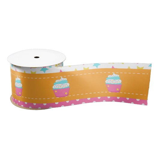 Cupcake en Sprinkles Birthday Party Lint (Spoel)