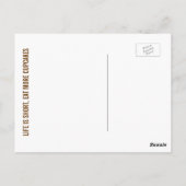 Cupcake en Sprinkles Collage Briefkaart (Achterkant)