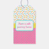 Cupcake en Sprinkles Gift Label Cadeaulabel (Achterkant)