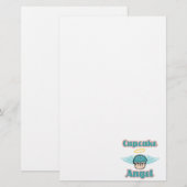 cupcake engel briefpapier (Voorkant / Achterkant)