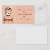 Cupcake et Cartes de visite Roses (Devant / Derrière)