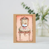 Cupcake et chaise Vintage Style Invitation Card (Debout devant)