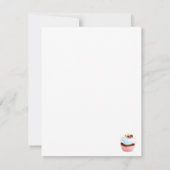 Cupcake et chaise Vintage Style Invitation Card (Dos)