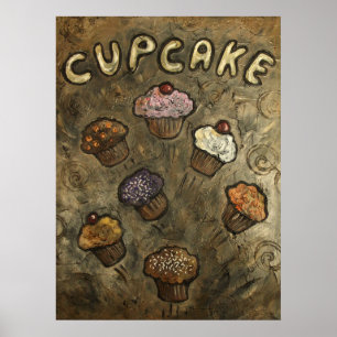 Cupcake-explosie Poster