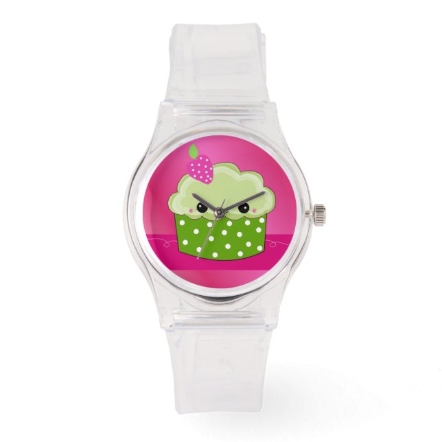 Cupcake Face Horloge (Voorkant)