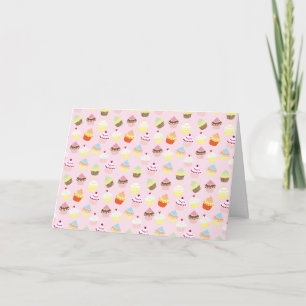 Cupcake Feestelijke Wenskaart (Leeg) Kaart