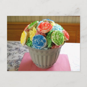 Cupcake Flowerpot Briefkaart