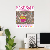 CUPCAKE formes bake sale poster (Bureau à domicile)