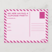 CUPCAKE formes invitation de partie (Dos)