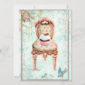 Cupcake French Victorian Invitation (Devant)