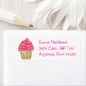 Cupcake Fun retour adreslabels Etiket (Insitu)