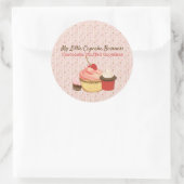 Cupcake Fun Ronde Sticker (Tas)