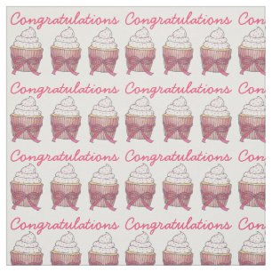 Cupcake Gefeliciteerd Baby Vrijgezellenfeest Cake Stof