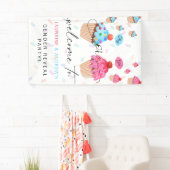 Cupcake Gender onthullen Welkom Banner (Insitu)