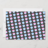 Cupcake Gender Reveal Party Kaart (Achterkant)