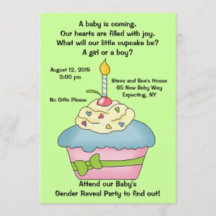 Cupcake Genre Reveillez Invitation