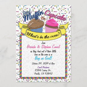 Cupcake Genre Reveillez Invitation