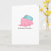 Cupcake Get Well / aanmoediging Kaart (Gele Bloem)