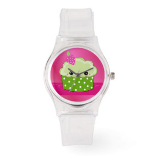 Cupcake Gezicht Horloge
