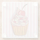 Cupcake Glazen Onderzetter (Achterkant)