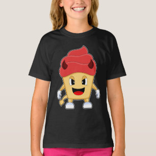 Cupcake Halloween Duivel T-shirt
