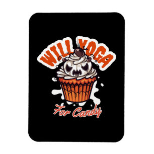 Cupcake Halloween idee voor Moms Yoga Magneet