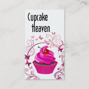 "Cupcake Heaven" — Confections Desserts Pastrits Visitekaartje