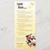 "Cupcake Heaven" - Menu Chic Pastry Dessert (Achterkant)