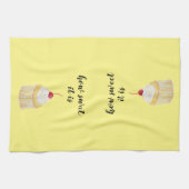 Cupcake Hoe zoet is het keukenhanddoek (Horizontaal)