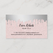 Cupcake Home Bakery Silver Drift Blush Pink Visitekaartje (Achterkant)