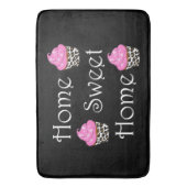 Cupcake "Home Sweet Home" Badmat (Voorkant Verticaal)