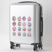 Cupcake Huis 16 Pack Sticker (Koffer)