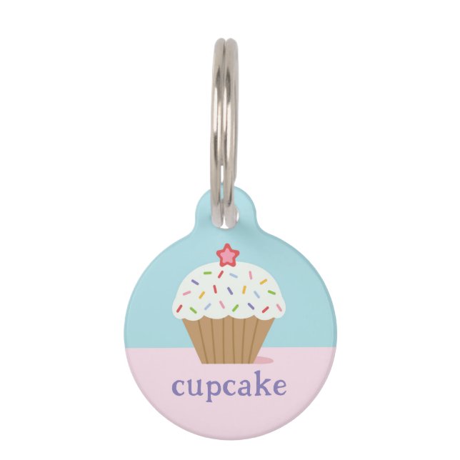 Cupcake Huisdierpenning (Voorkant)