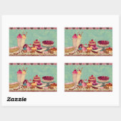 Cupcake & Ice Cream Traite Stickers (Feuille)