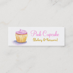 Cupcake Illustratie Skinny-Visitekaartjes Mini Visitekaartje