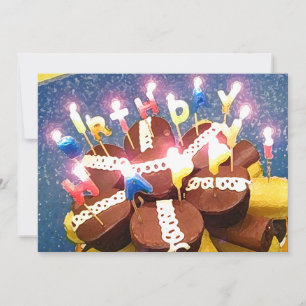 Cupcake Invitation d'anniversaire