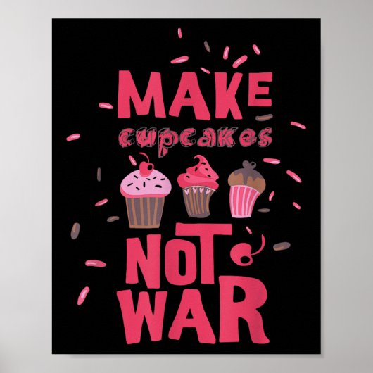 Cupcake is geen oorlog poster (Voorkant)