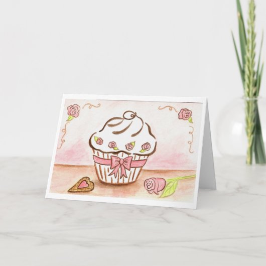 Cupcake kaart (Voorkant)