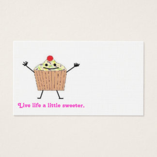 Cupcake-kaart Visitekaartjes