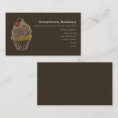 Cupcake-kartonnen Visitekaartje (Voorkant / Achterkant)