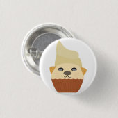 Cupcake Katty Ronde Button 3,2 Cm (Voorkant /achterkant)