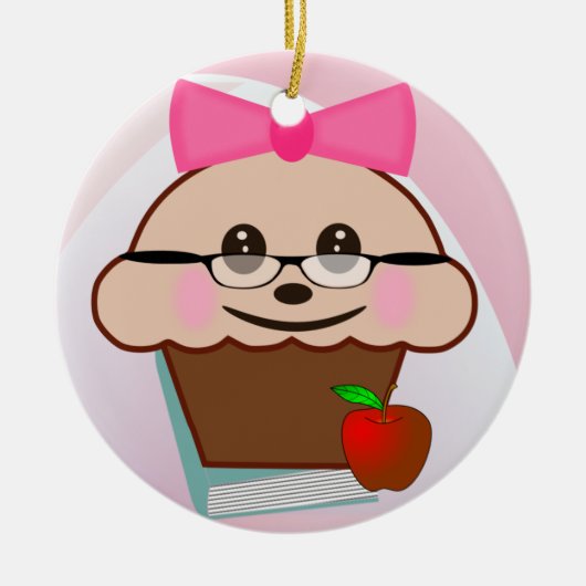 Cupcake Keramisch Ornament (Voorkant)