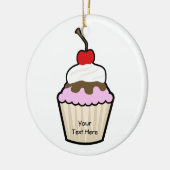  Cupcake Keramisch Ornament (Links)