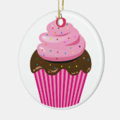 Cupcake Keramisch Ornament (Links)