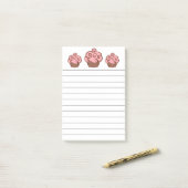 Cupcake Keuken boodschappenlijst Post Het Notities Post-it® Notes (Op bureau)