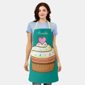 Cupcake Kids NOM tablier de cuisson rétro (Porté)