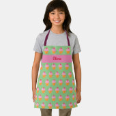 Cupcake Kinder BENAMING BROKEN Apron waterverf ret Schort (Insitu)