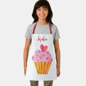 Cupcake Kinder BENAMING BROKEN Apron waterverf ret Schort (Insitu)
